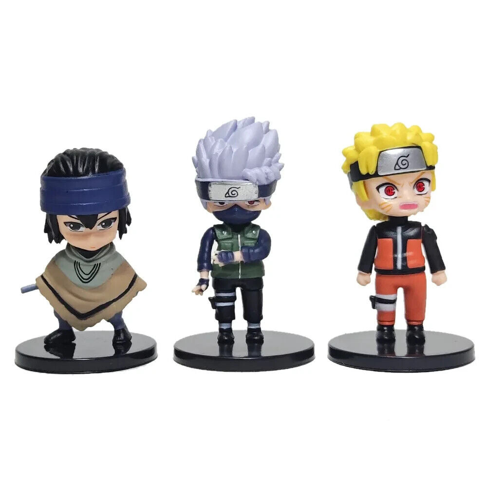 12 pcs set Naruto Shippuden Figurines, Sasuke Itachi Hinata Figure, Anime 3 in