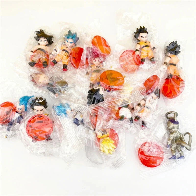 16 Pcs Set Dragon Ball Super Son Goku Gohan Vegeta Broly Piccolo Majin Buu Action Anime Figurine Mini Figures