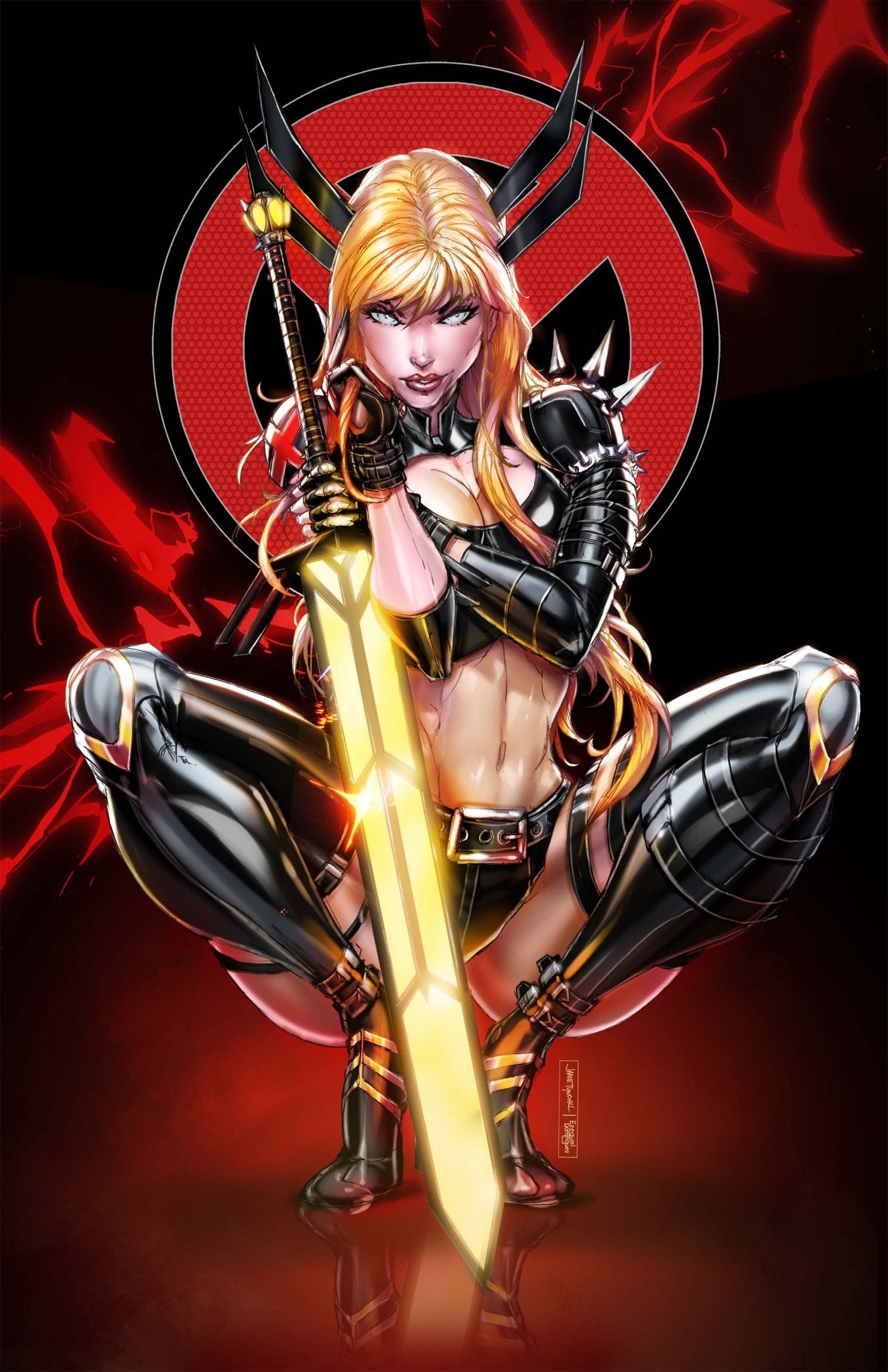 2025 Mutant Sorceress Red and Black Virgin Comic Cosplay Exclusive - House of velmora