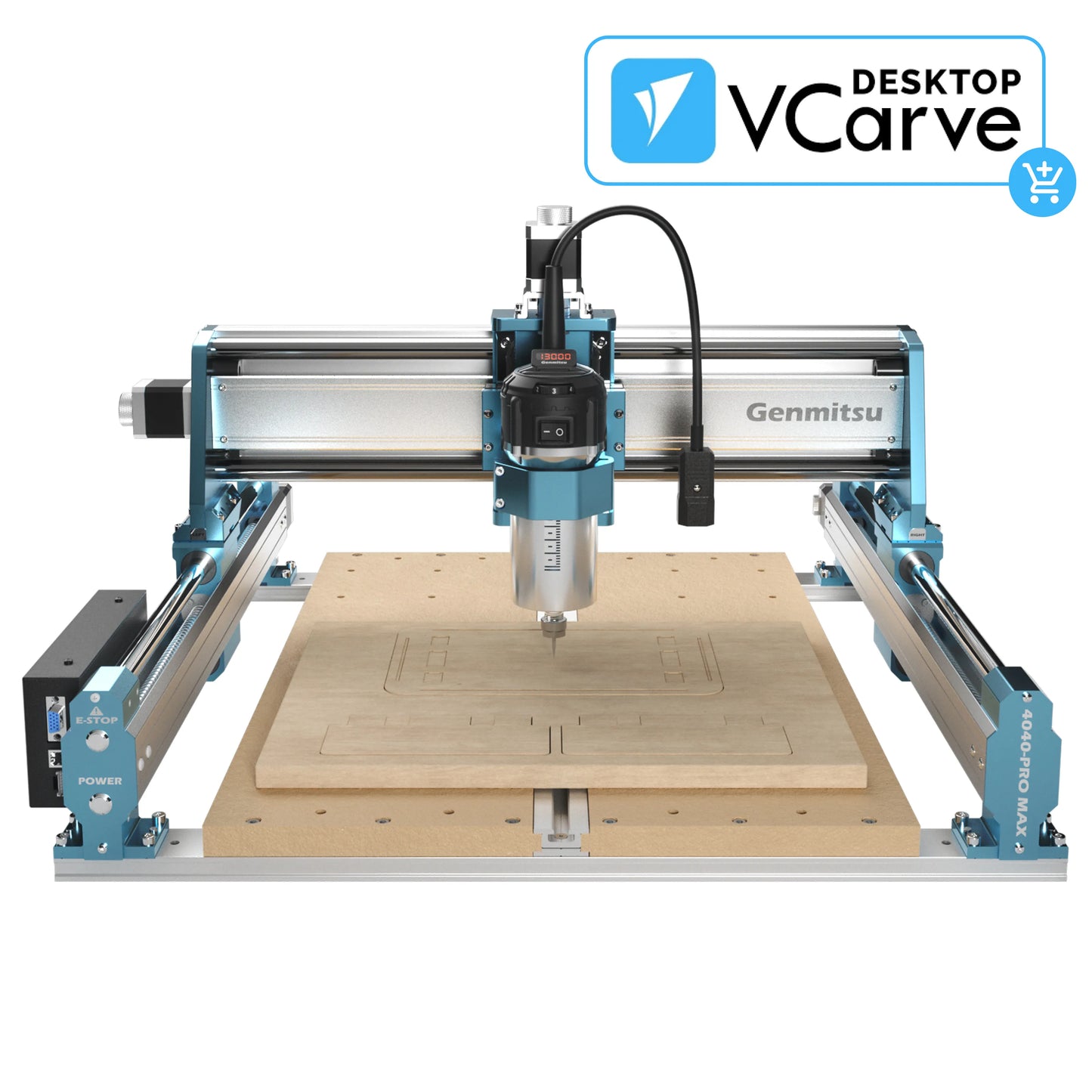 4040-PRO MAX CNC Router Machine, 710W Trimmer & Linear Rail Driven, Enhanced XZ Axis