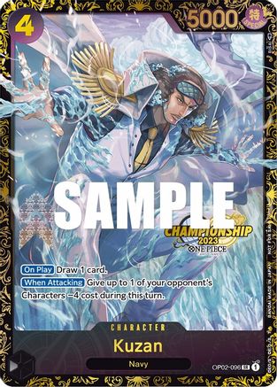 Kuzan (Championship 2023) (OP02-096) - One Piece Promotion Cards Foil