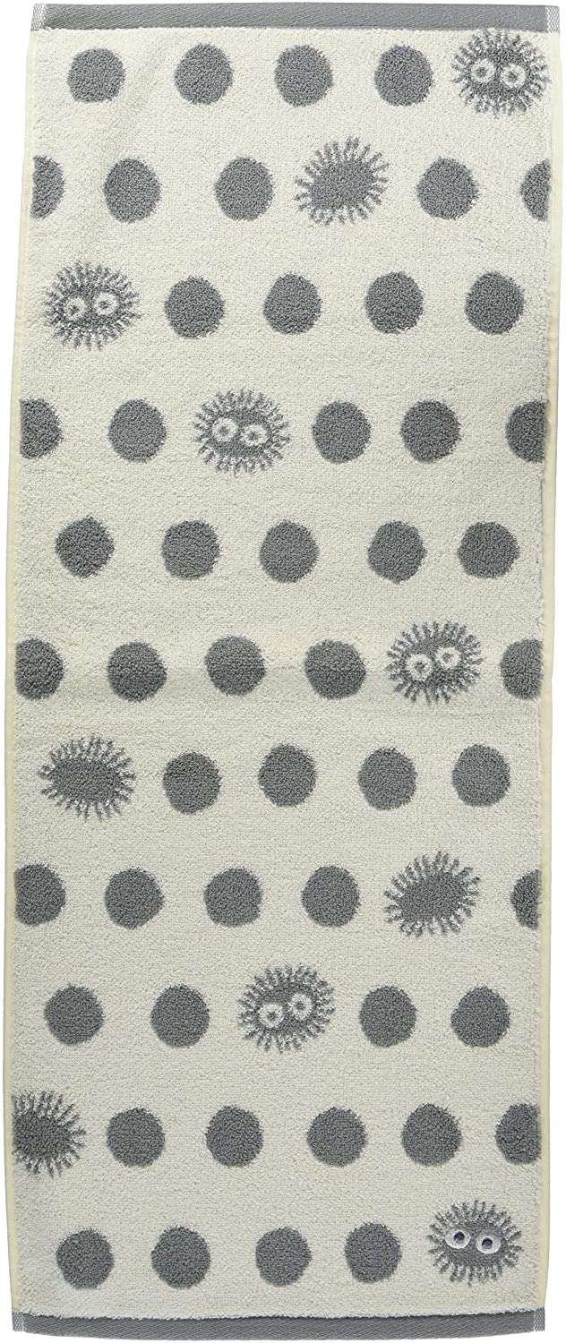 My Neighbor Totoro Soot Sprite Face Towel - Grey & White Japanese Anime Washcloth