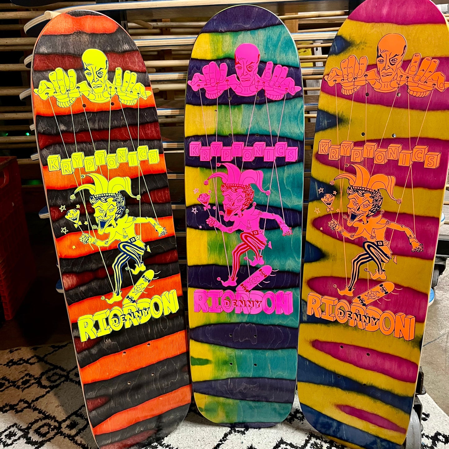 Denny Riordon Jester FREESTYLE, ONE-OF-A-KIND Deck 7.3”x28 HAND-PAINTED (1 of 1)