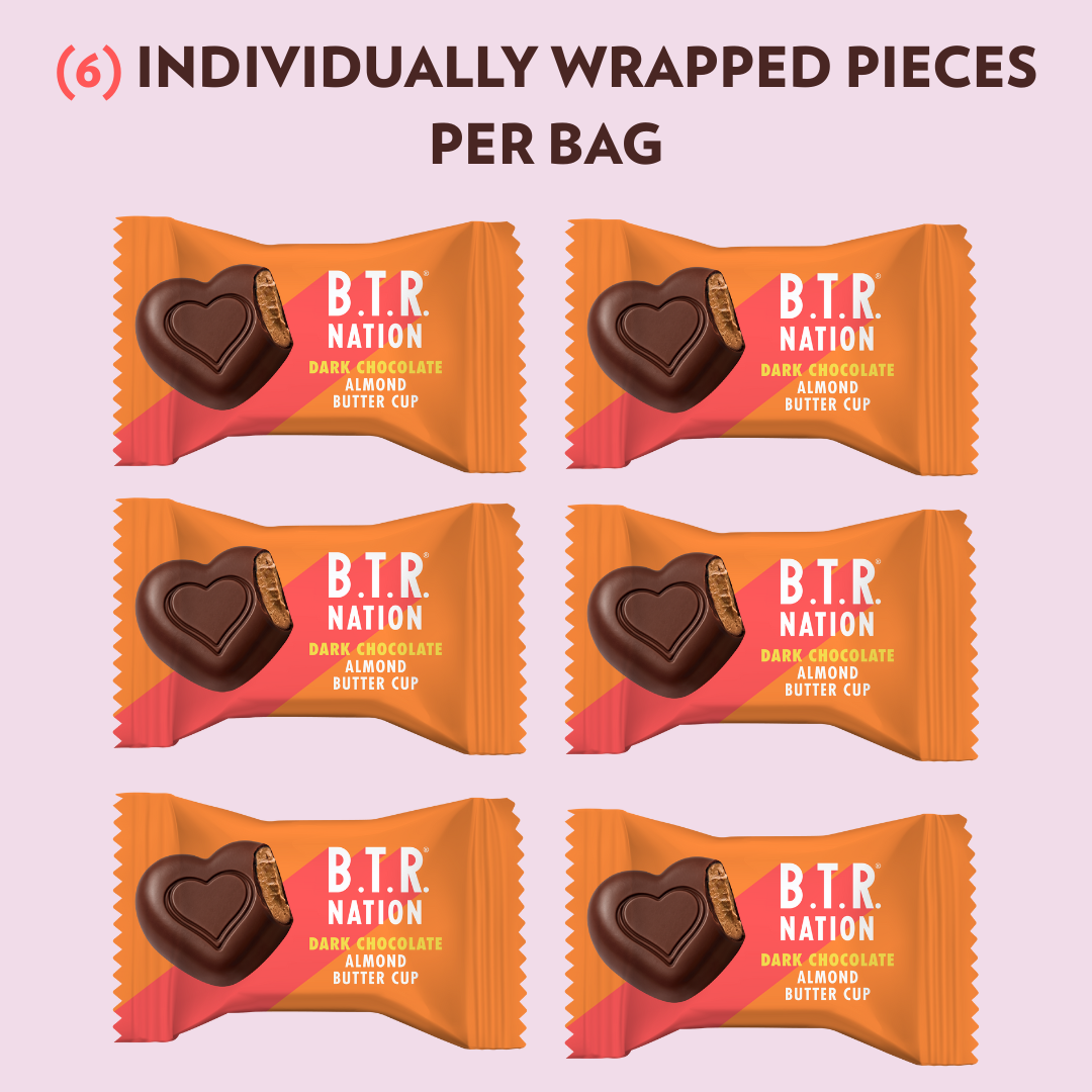 PRE-ORDER: DARK CHOCOLATE ALMOND BUTTER CUPS (3 BAGS)