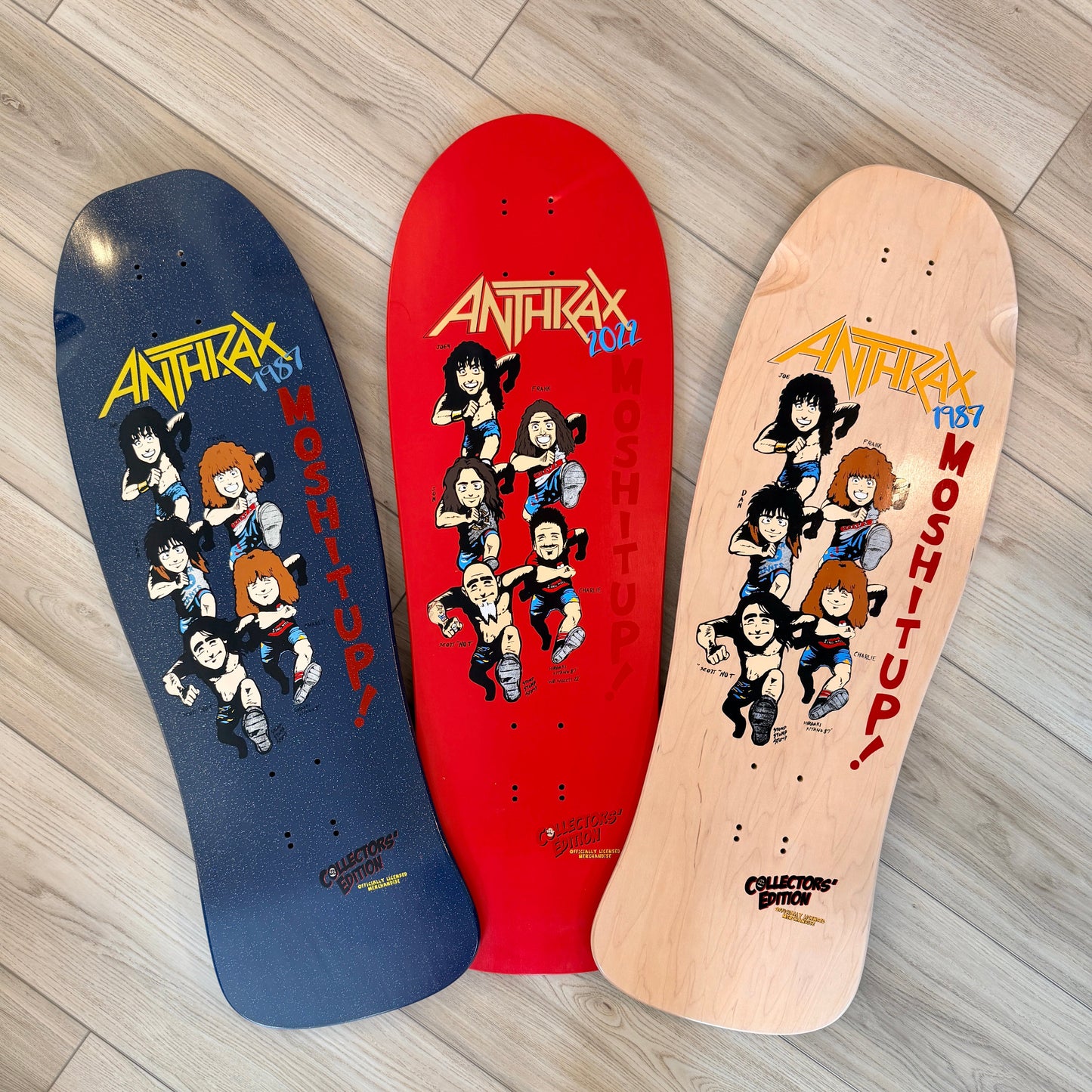 Anthrax Mosh-It-Up, Limited Edition Deck 10”x30” HAND-PAINTED
