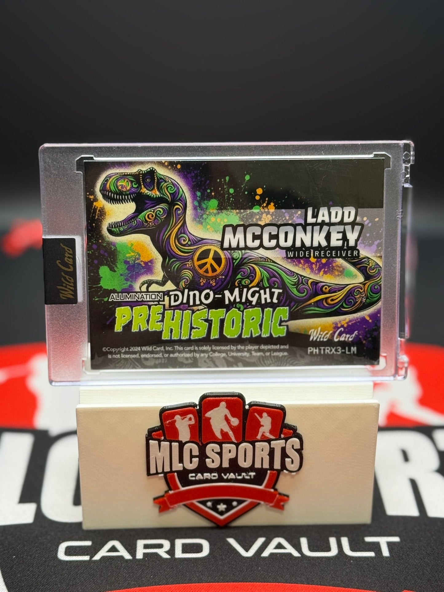 Ladd McConkey 2/10 Wild Card Dino-Might Prehistoric Rookie