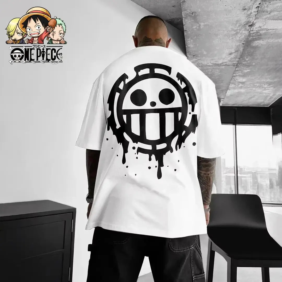 One Piece Luffy T-Shirt: Oversized Cotton Y2K Graphic Tee