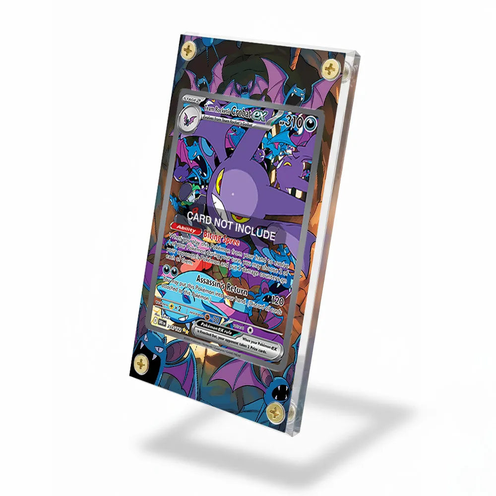 Team Rocket's Crobat ex 234-182 SIR SAR Destined Rivals Extended Art Display Cases