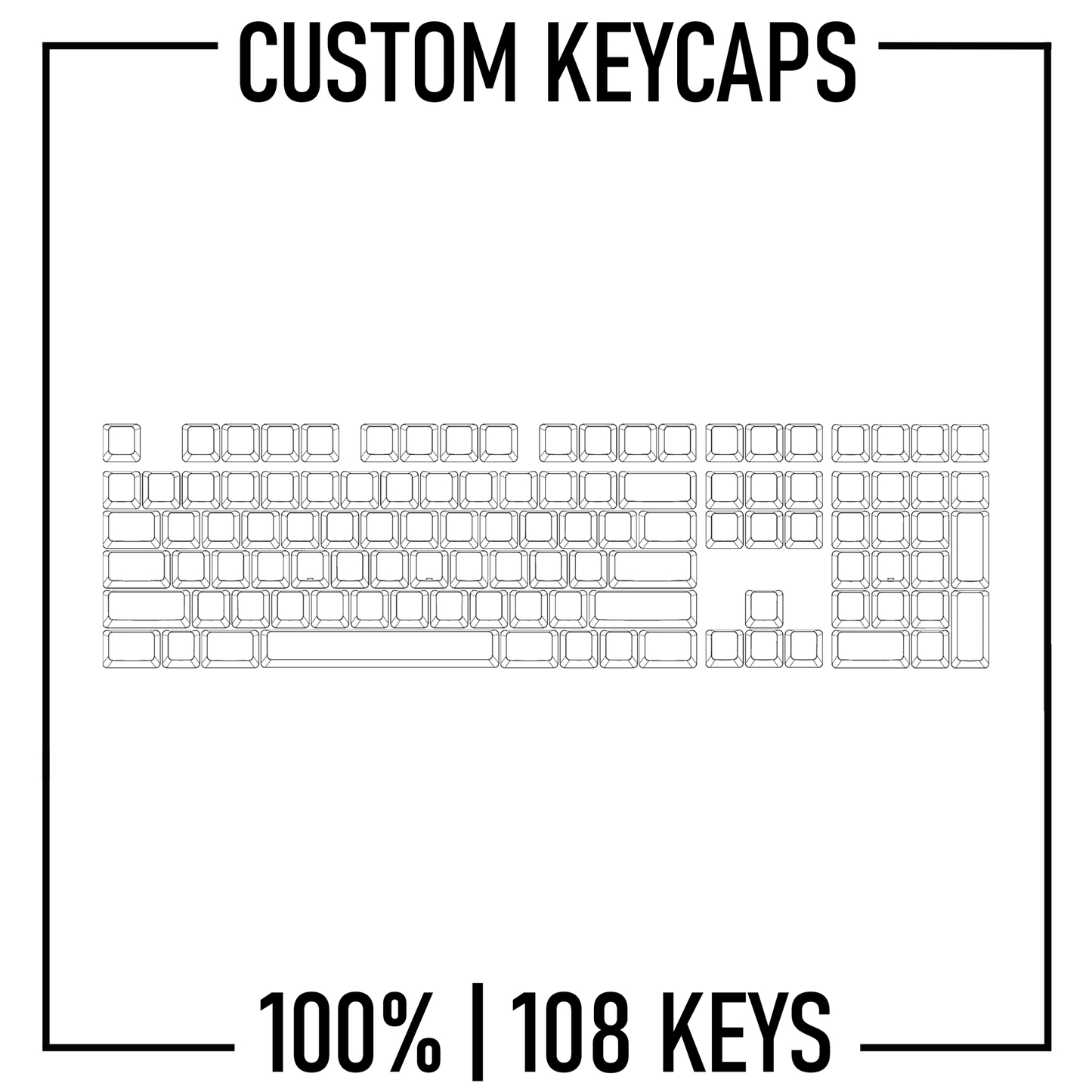 Design Studio - 100% Keyboard PBT Keycap set | ANSI