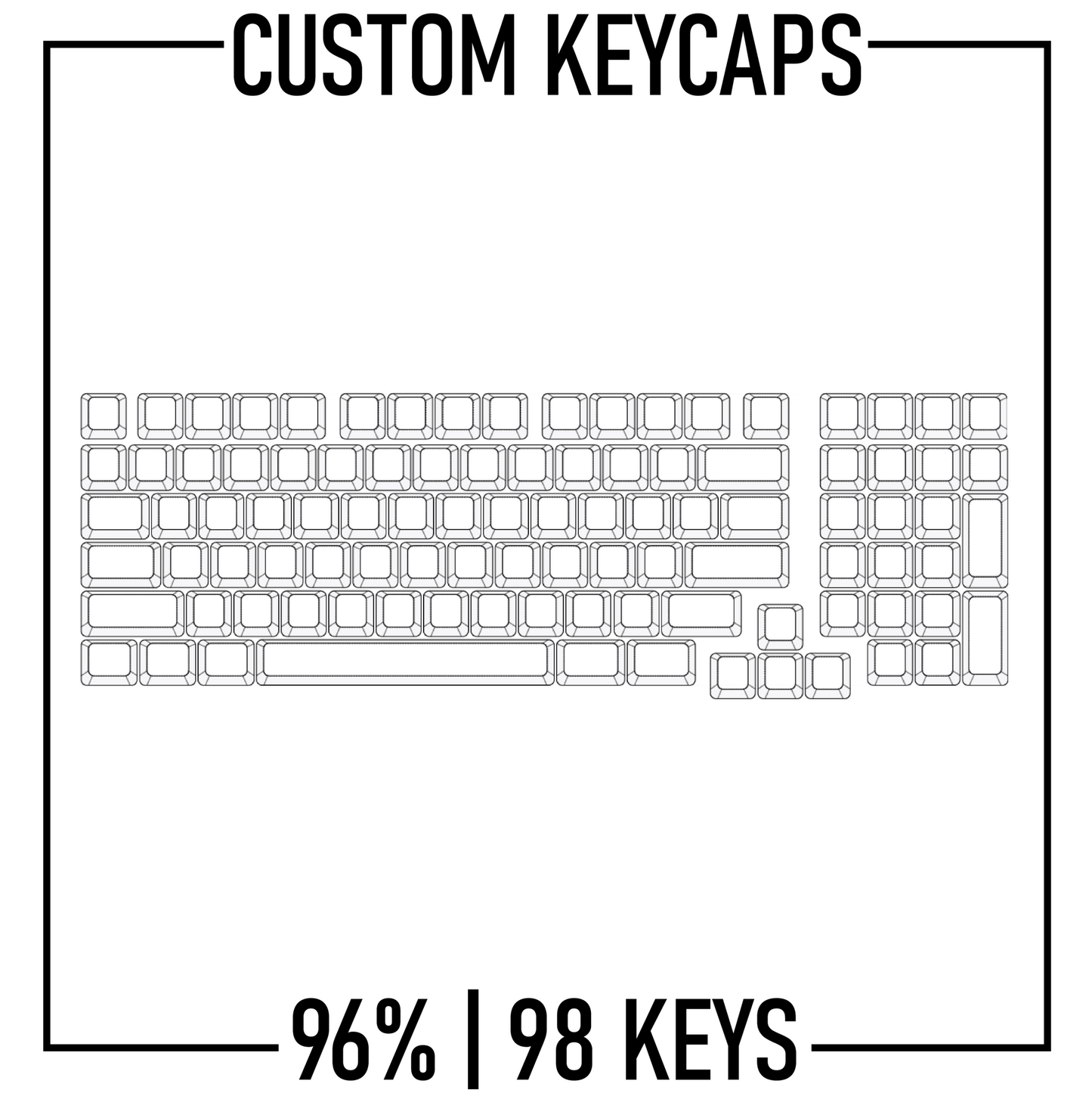 Design Studio - 96% Keyboard Custom Keycaps Set 98 keys | PBT Keycaps