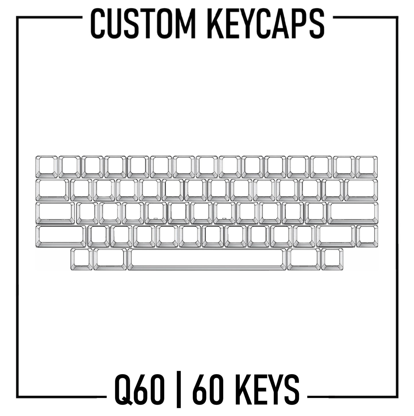 Design Studio - Q60 Keyboard Custom Keycaps Set | PBT Keycaps
