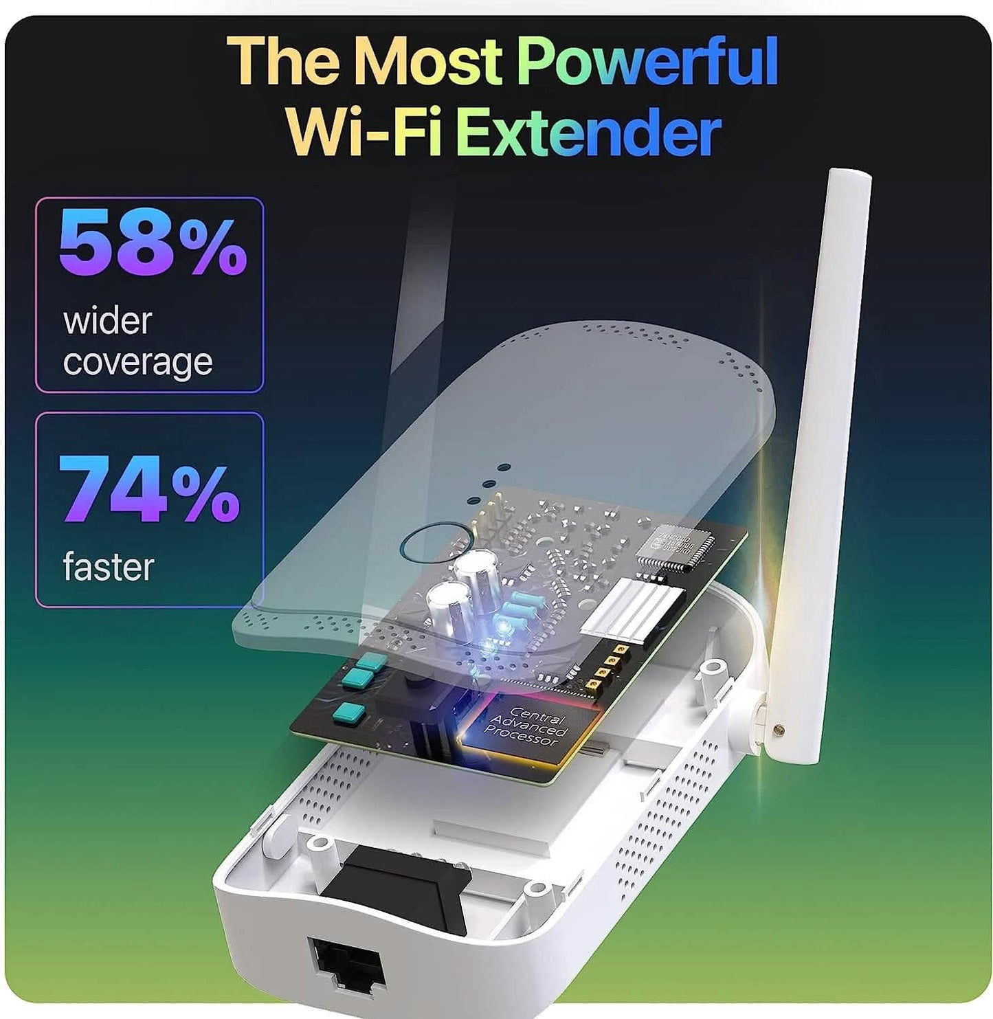 Macard WiFi Extender Booster - 2023 Release Up to 74% Faster (Refurbished)