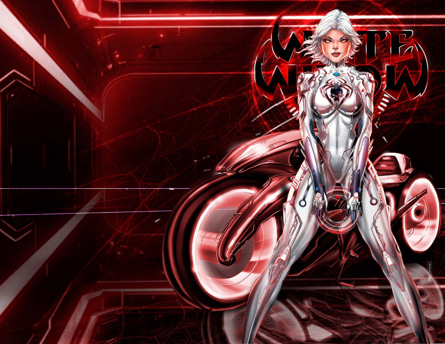 NYCC White Widow Tron Trade Wraparound - House of velmora