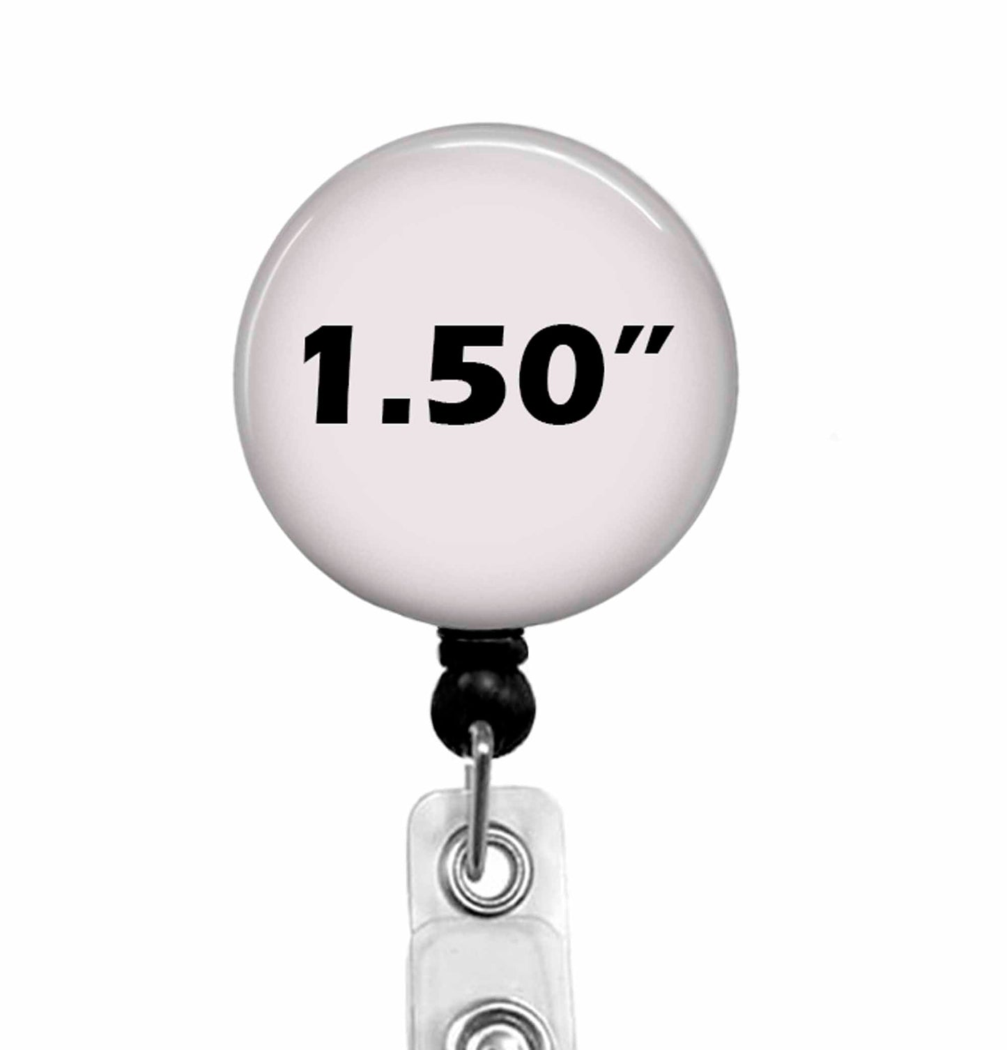 In October We Wear Pink Badge Reel – Breast Cancer Awareness ID Holder - Carabiner