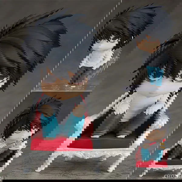 10 CM Death Note L and Yagami Light Anime Figurines, Kawaii Cute Chibi Action Figures PVC Toys Collection