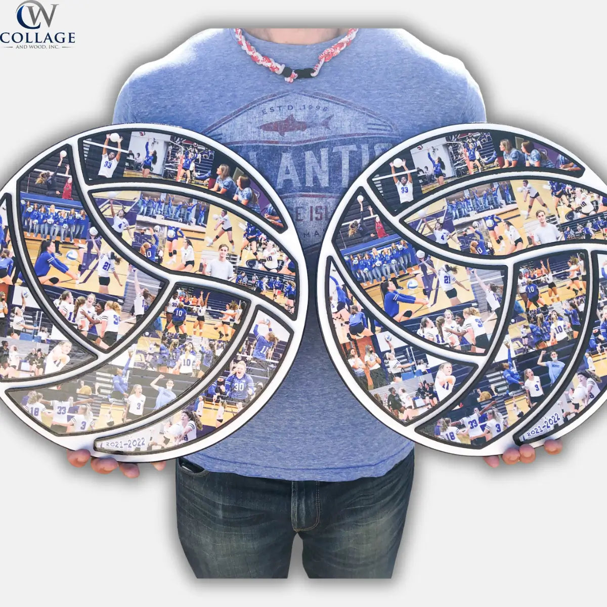15 inch Volleyball Collage Gift | "Made to Perfection!"