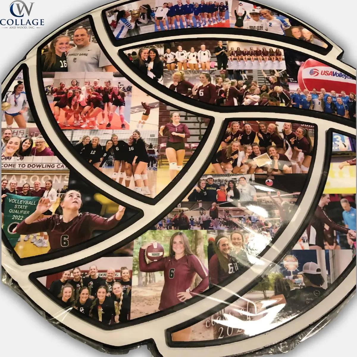 15 inch Volleyball Collage Gift | "Made to Perfection!"