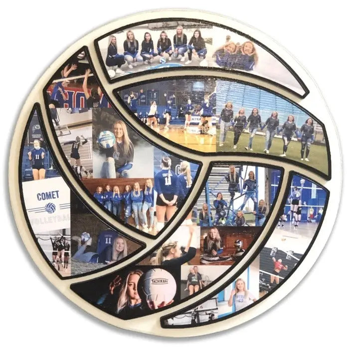 15 inch Volleyball Collage Gift | "Made to Perfection!"