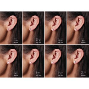 14K White 1/5 CTW Natural Diamond Earrings