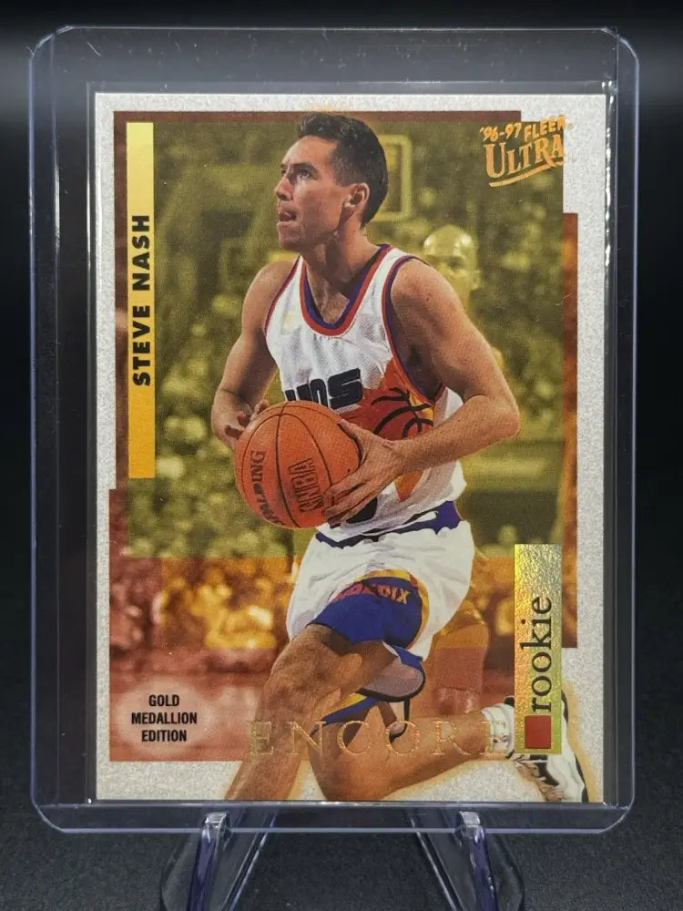 1996-97 Fleer Ultra Steve Nash Rookie Encore Gold Medallion #G-273 – Suns HOF