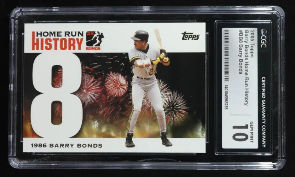 2005 Topps Barry Bonds Home Run History #BB8 CGC 10 GEM MINT Giants Pirates