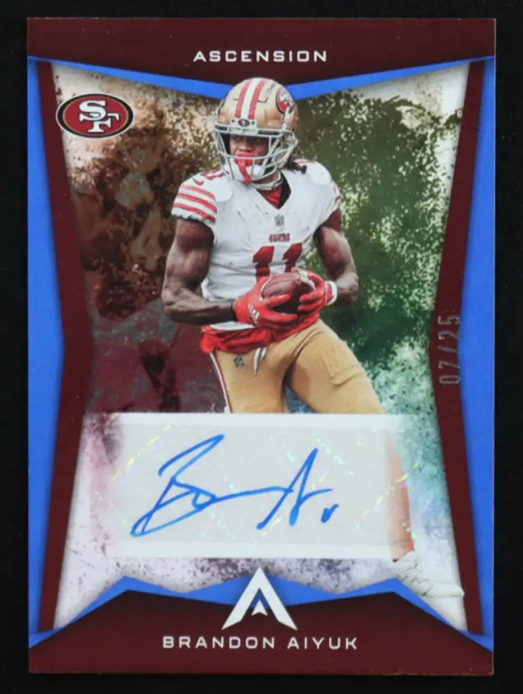 2022 Panini Chronicles Ascension Brandon Aiyuk Autograph SP /25 – San Francisco 49ers