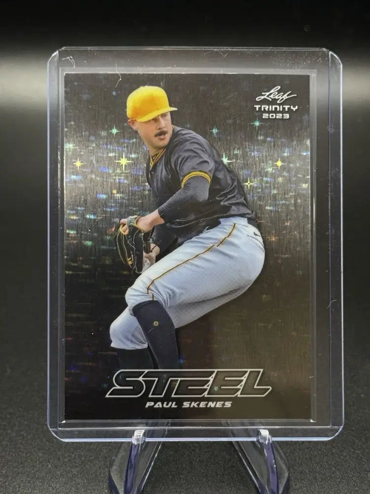 2023 Leaf Trinity Steel Paul Skenes #S-53 Rookie Card — Excellent Condition