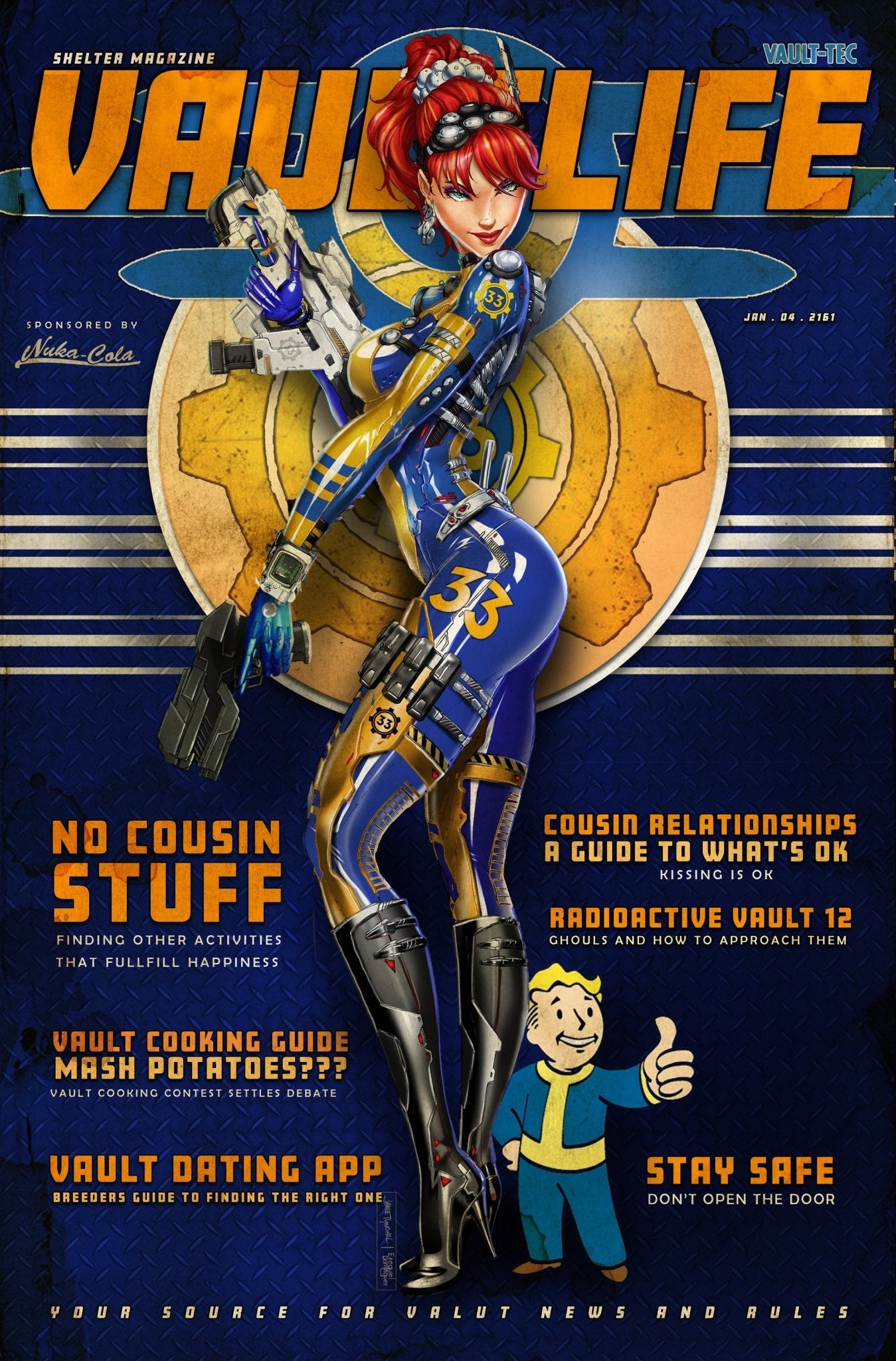 2024 Fallout Blood Magazine Cosplay Cover - House of velmora