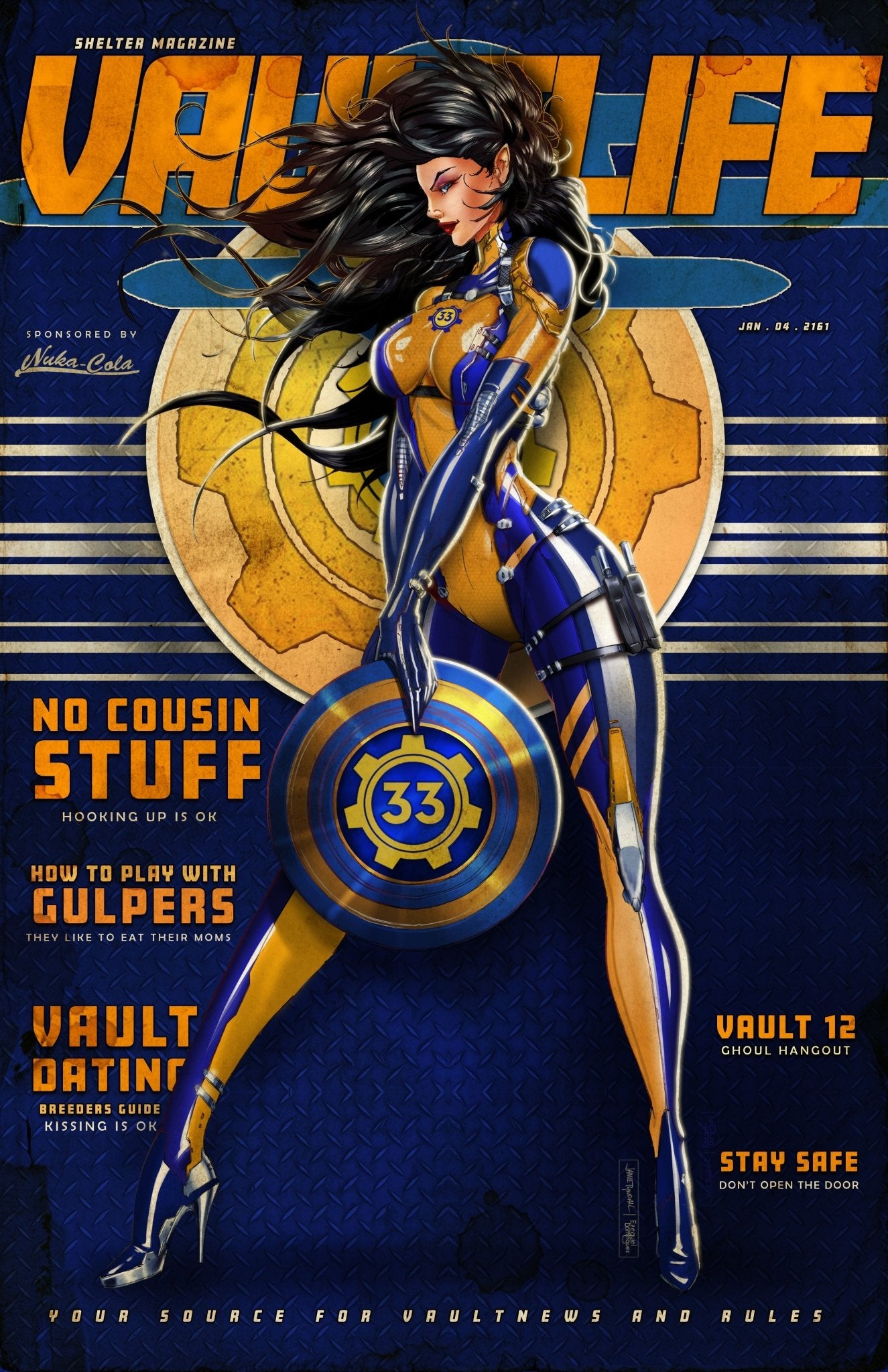 2024 Fallout Captain Magazine Metal Cosplay Cover - House of velmora