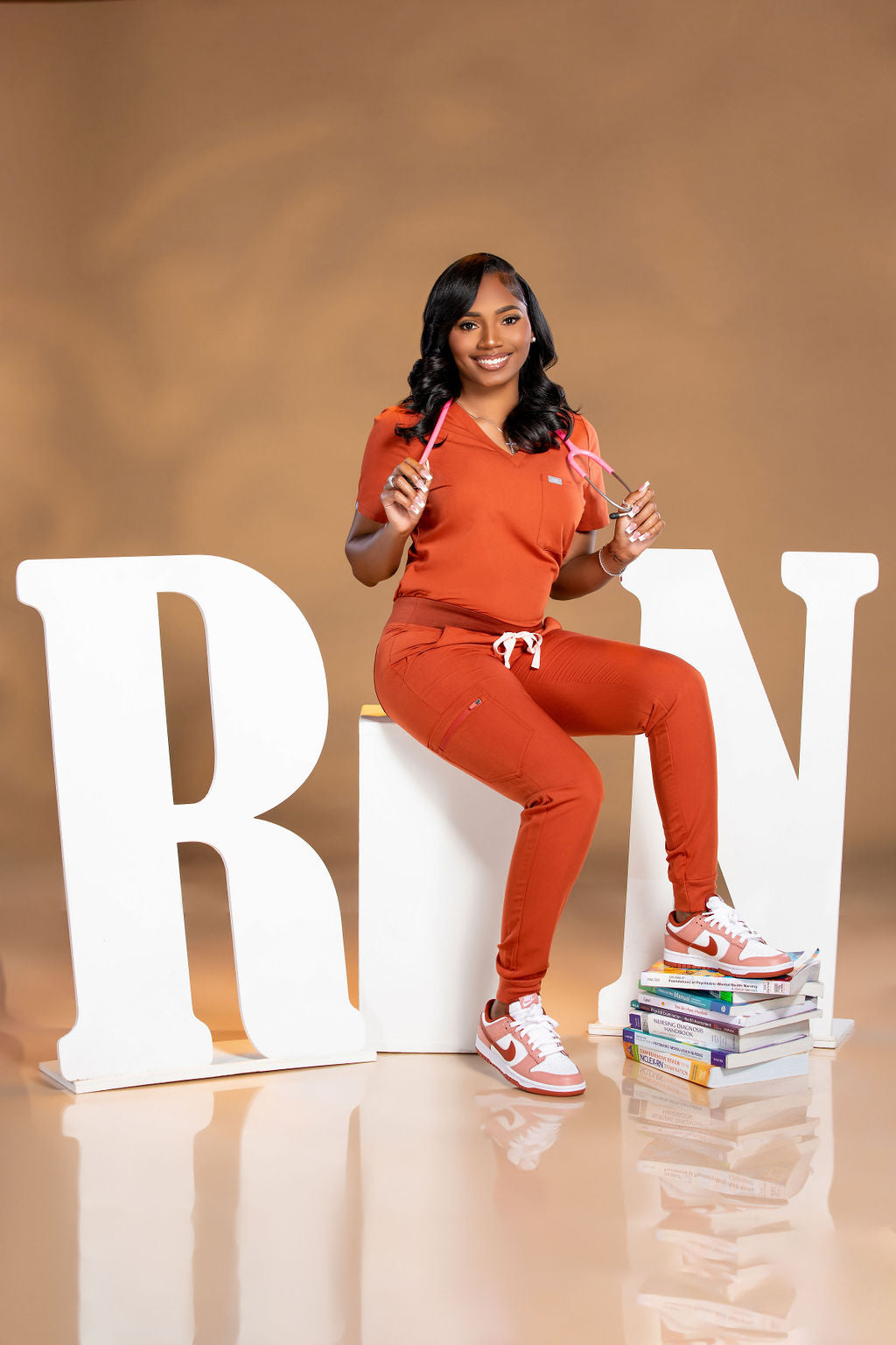 36 Inch Wooden RN Nurse Graduation Photo Props | "Came Quickly!"