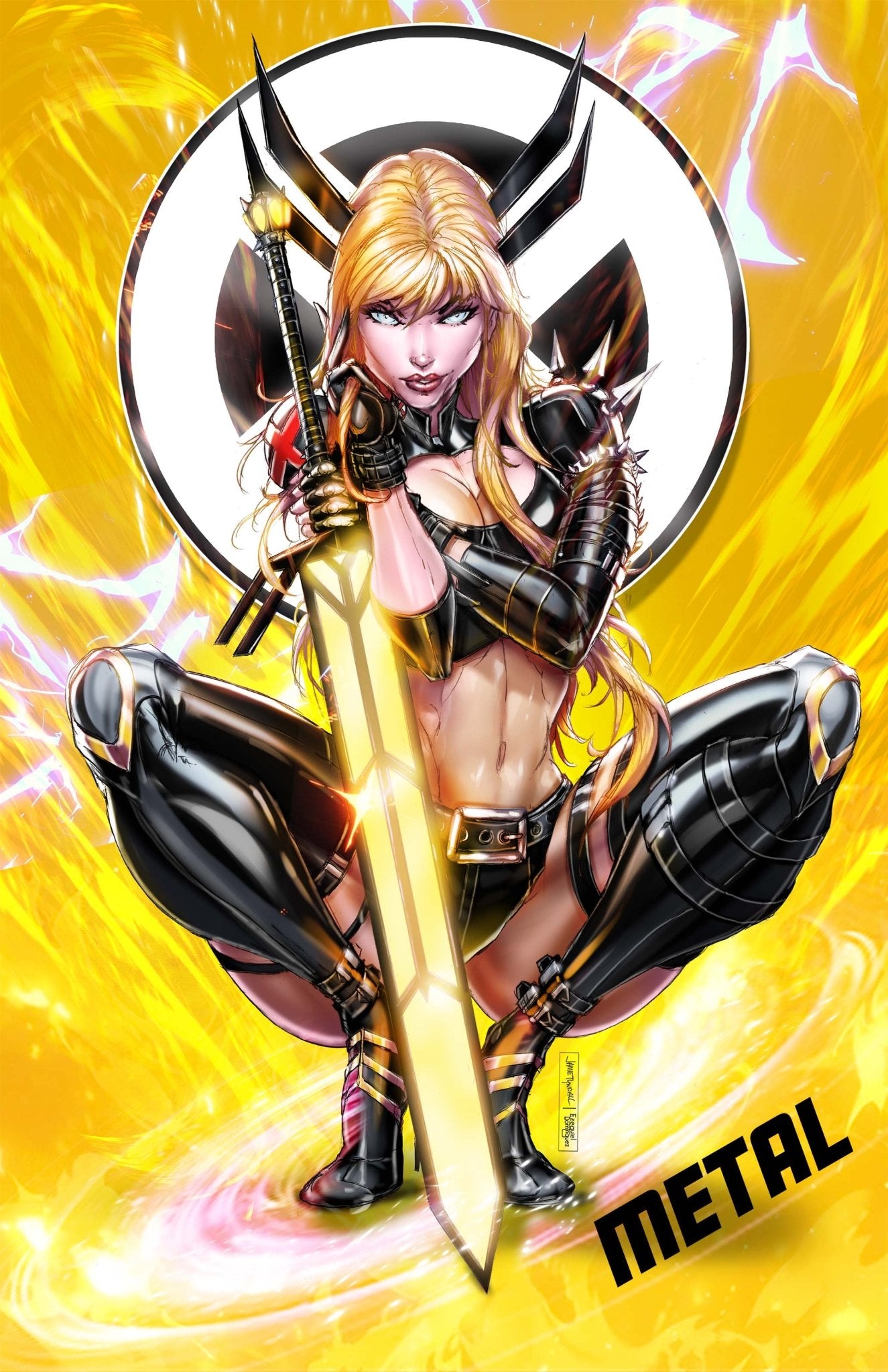 2025 Mutant Sorceress Yellow Metal Comic Cosplay Exclusive - House of velmora