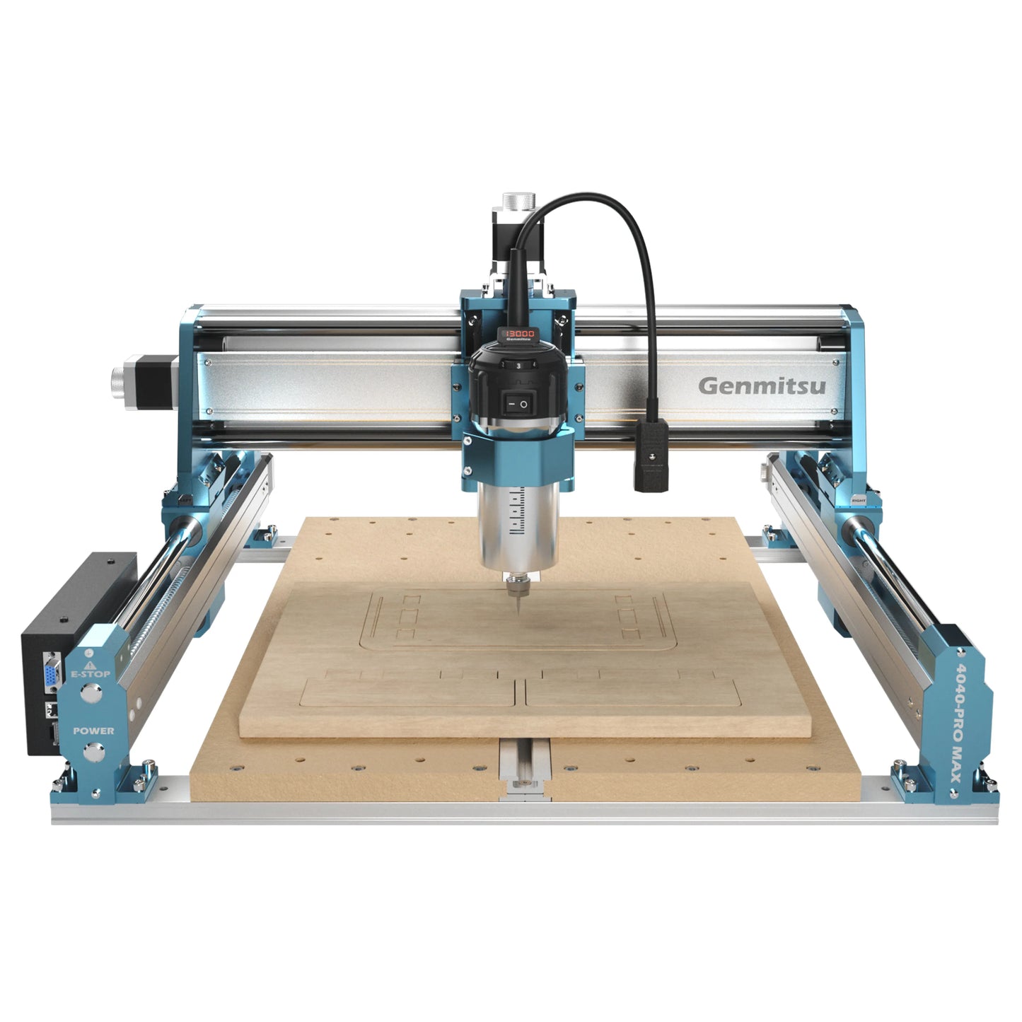 4040-PRO MAX CNC Router Machine, 710W Trimmer & Linear Rail Driven, Enhanced XZ Axis