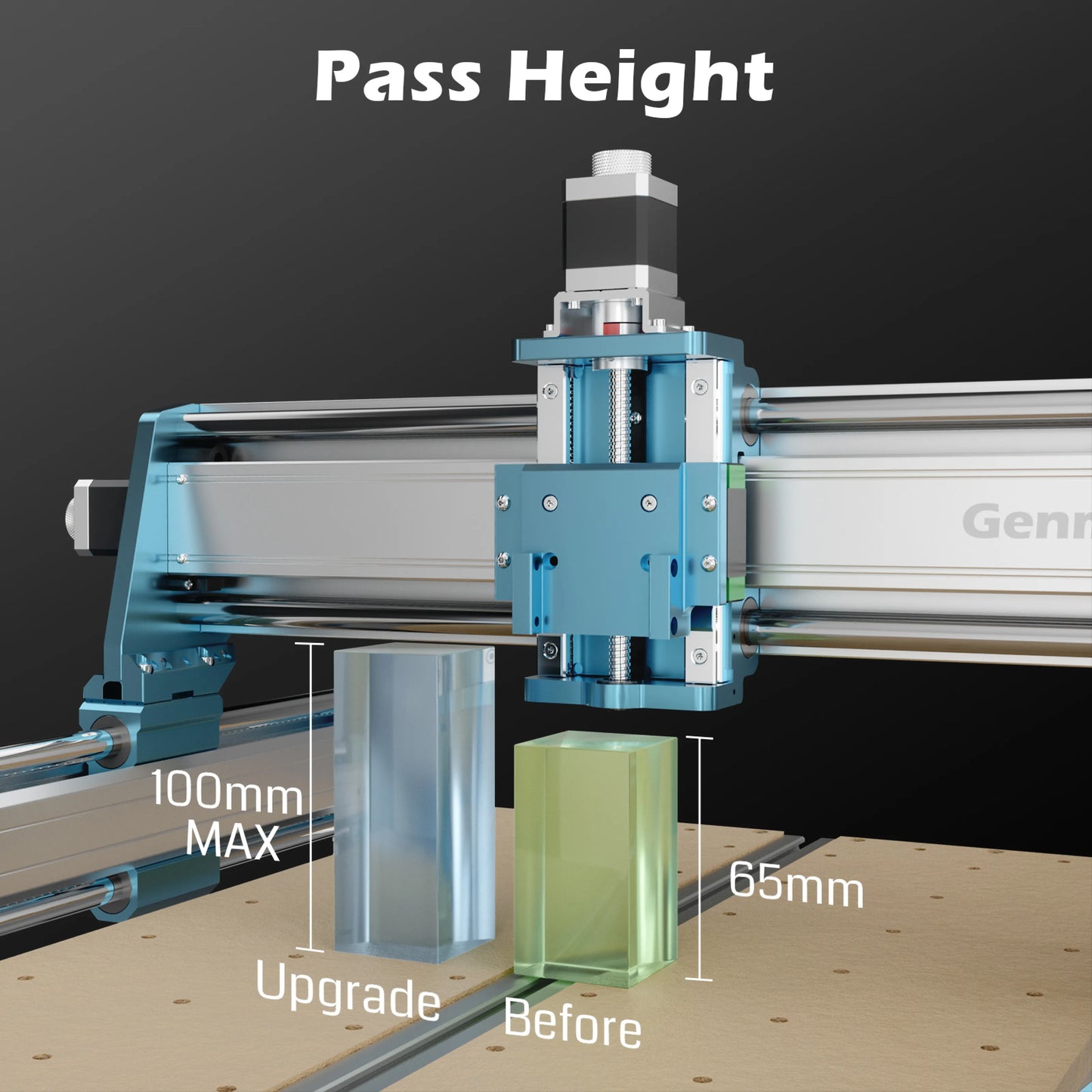 4040-PRO MAX CNC Router Machine, 710W Trimmer & Linear Rail Driven, Enhanced XZ Axis