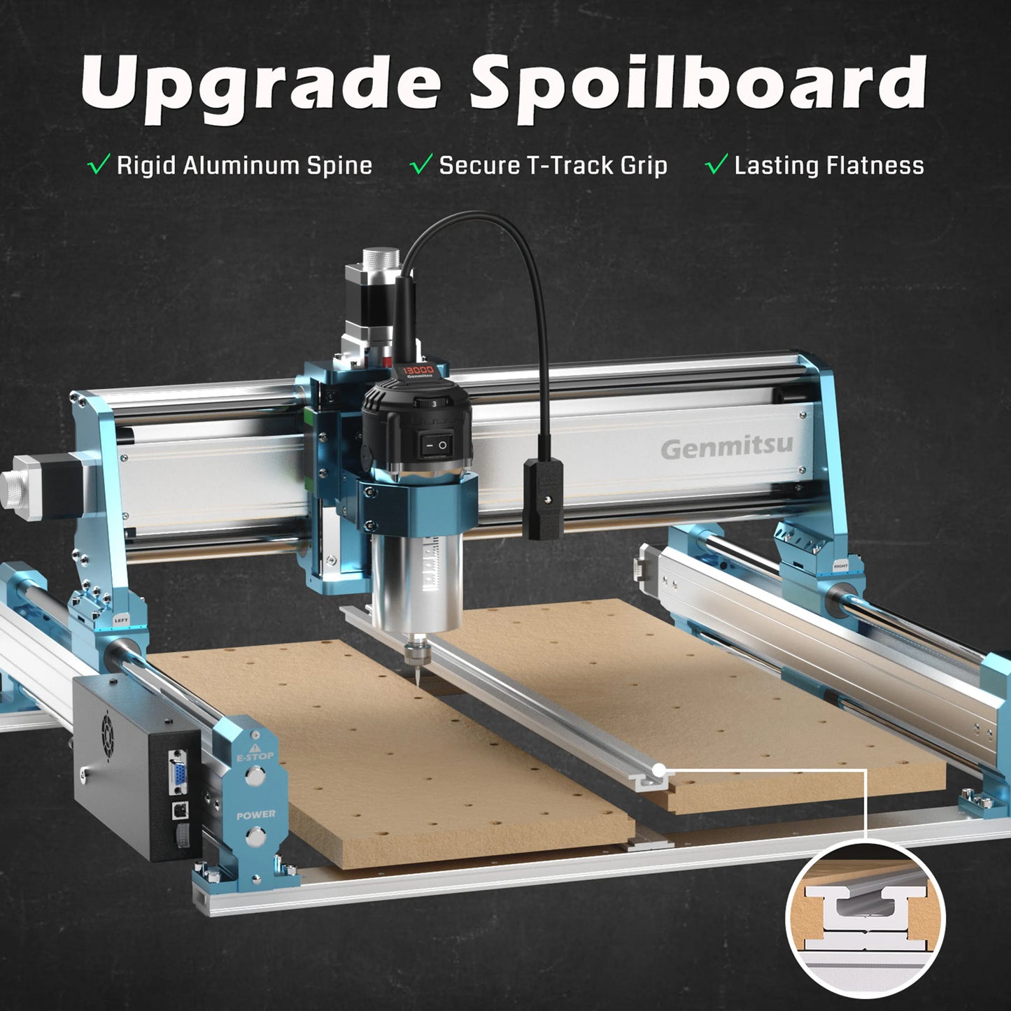 4040-PRO MAX CNC Router Machine, 710W Trimmer & Linear Rail Driven, Enhanced XZ Axis