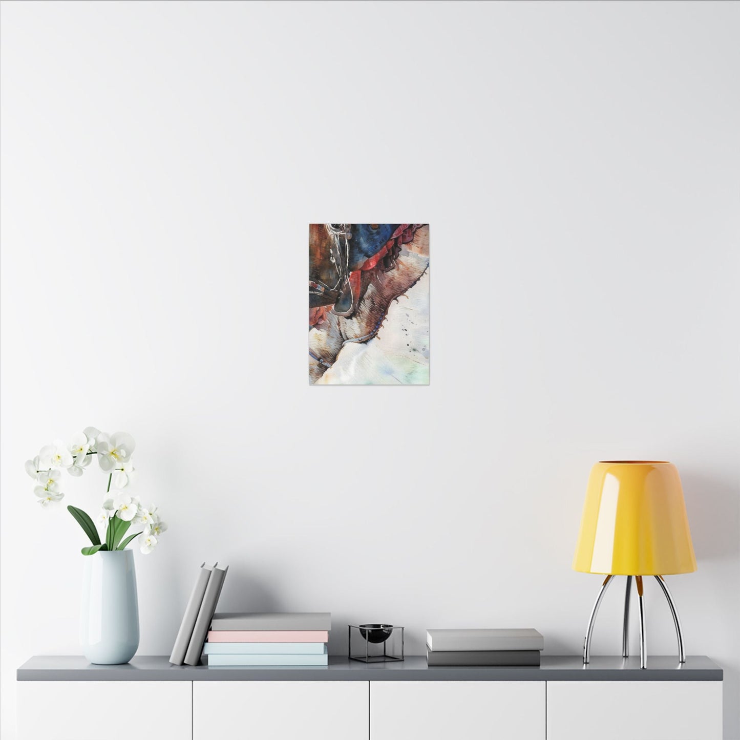 Horse Portrait Canvas Wall Art - Rustic Equestrian Home Decor | The Artist's Muse Print
