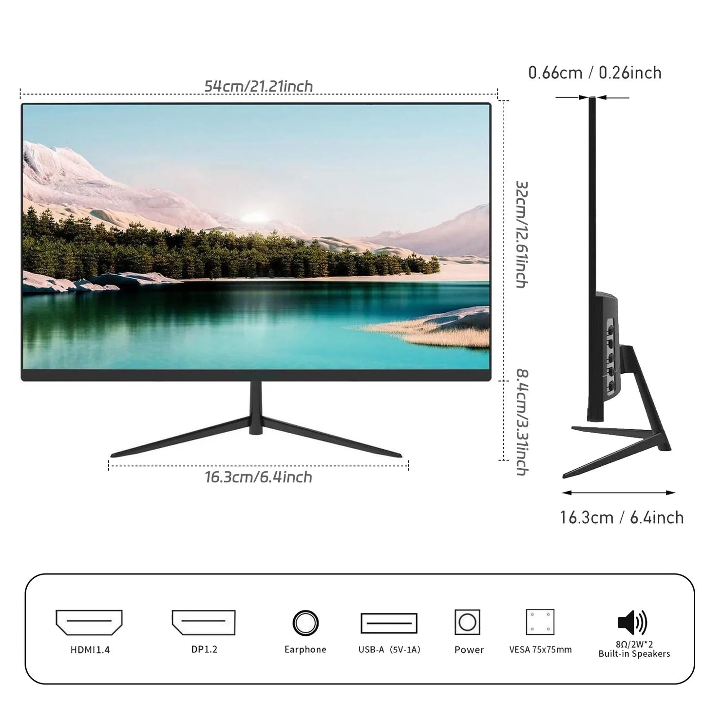 Rehisk 24Inch 180Hz Full HD 1080P Gaming Monitor - RE241KV2