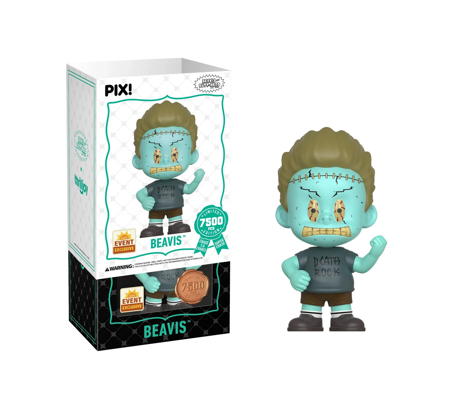 [Thrilljoy] [EXCLUSIVE] MTV's Beavis and Butt-Head - Beavis LE7500 PIX Vinyl Figure (1 in 6 Chance at Chase)