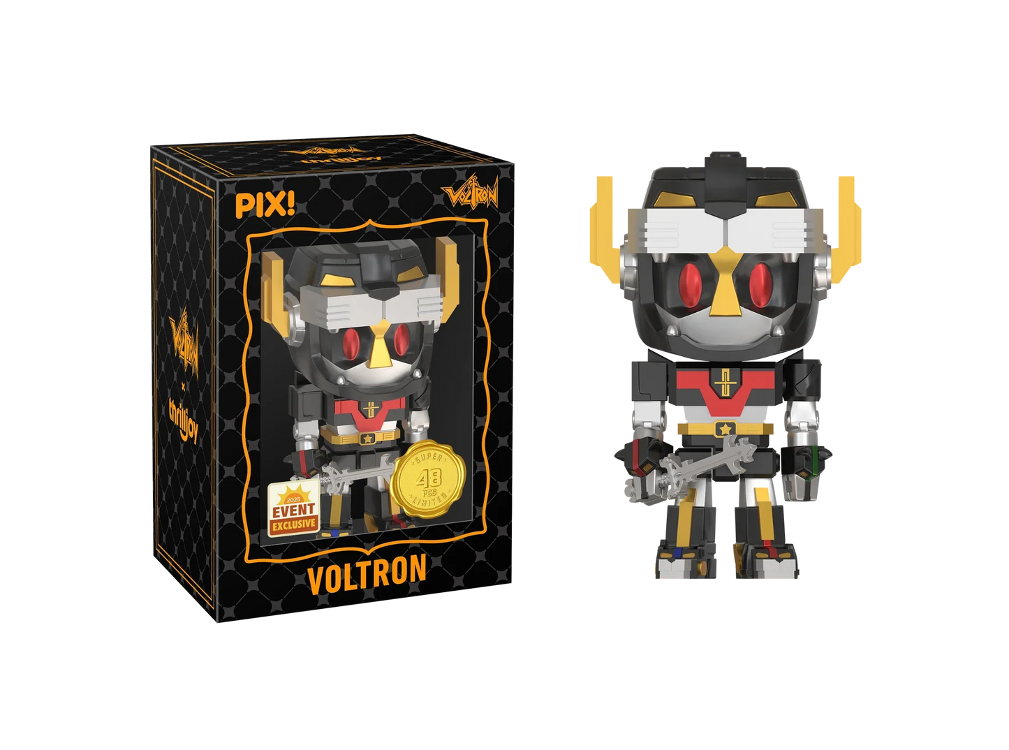 [Thrilljoy] [EXCLUSIVE] Voltron Defender of the Universe - Voltron LE6000 PIX Vinyl Figure (1 in 6 Chance at Chase)