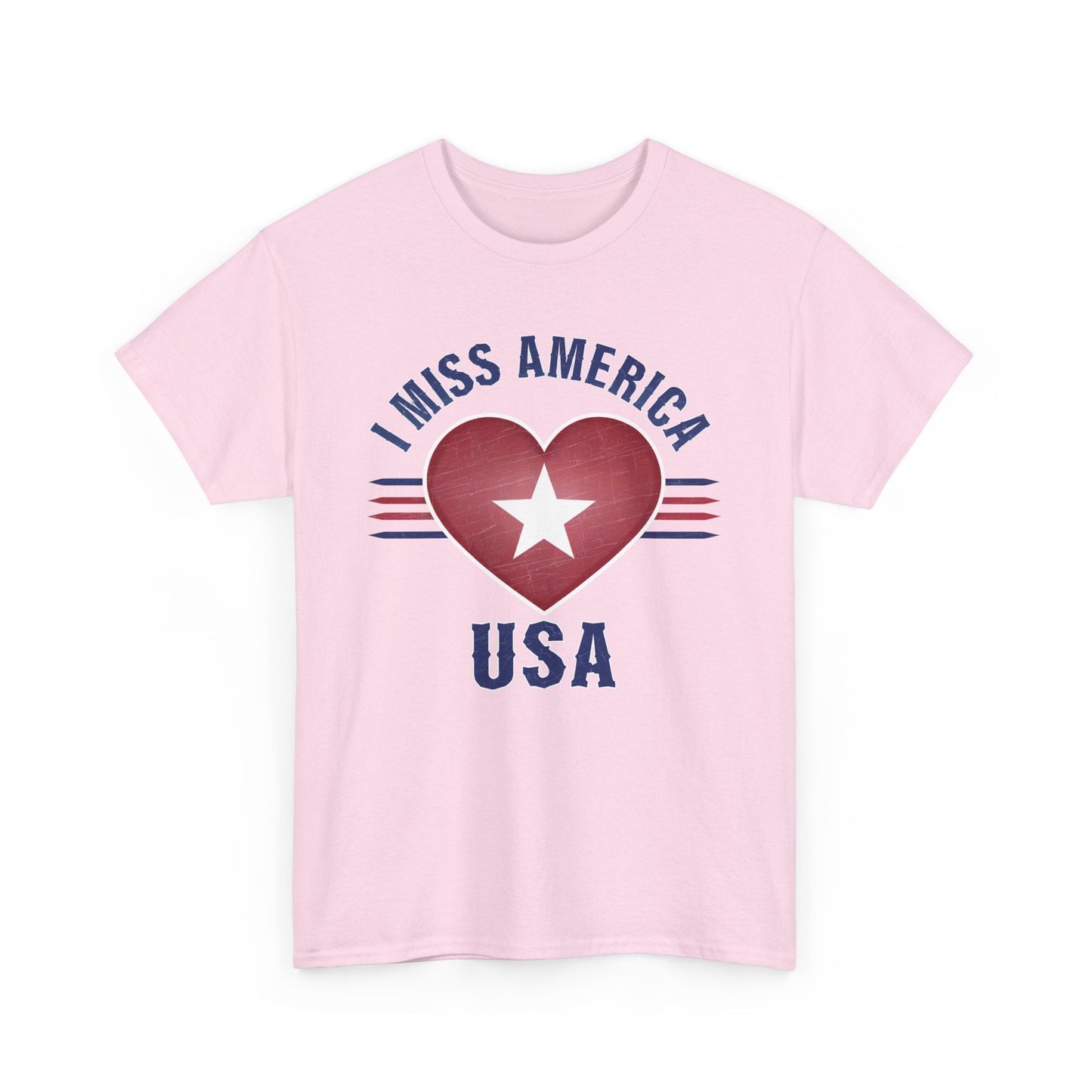 "I Miss America" Heart Unisex Heavy Cotton Tee