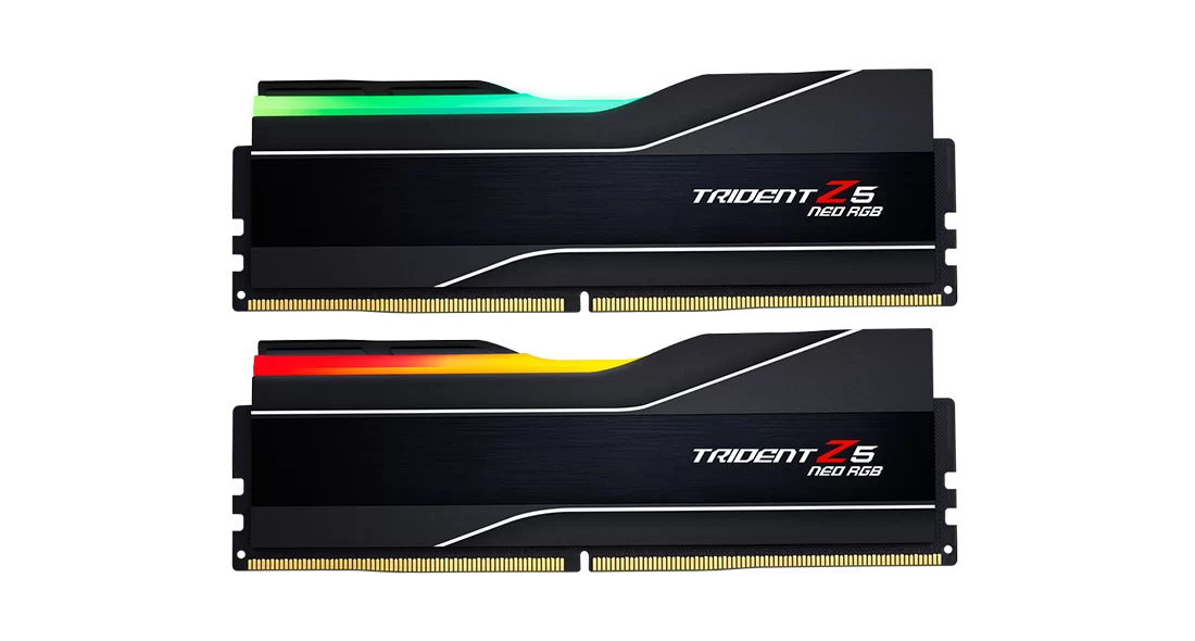 G.Skill Trident Z5 Neo RGB 64GB (2x32GB) DDR5-6000 CL30 AMD EXPO Desktop Memory Kit F5-6000J3040G32GX2-TZ5NR