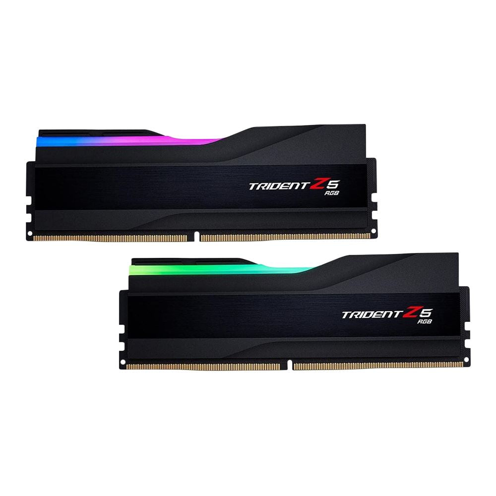 G.Skill Trident Z5 RGB 64GB (2x32GB) DDR5-6000 CL38 Desktop Memory Kit 288-Pin F5-6000J3848D32GX2-TZ5NR