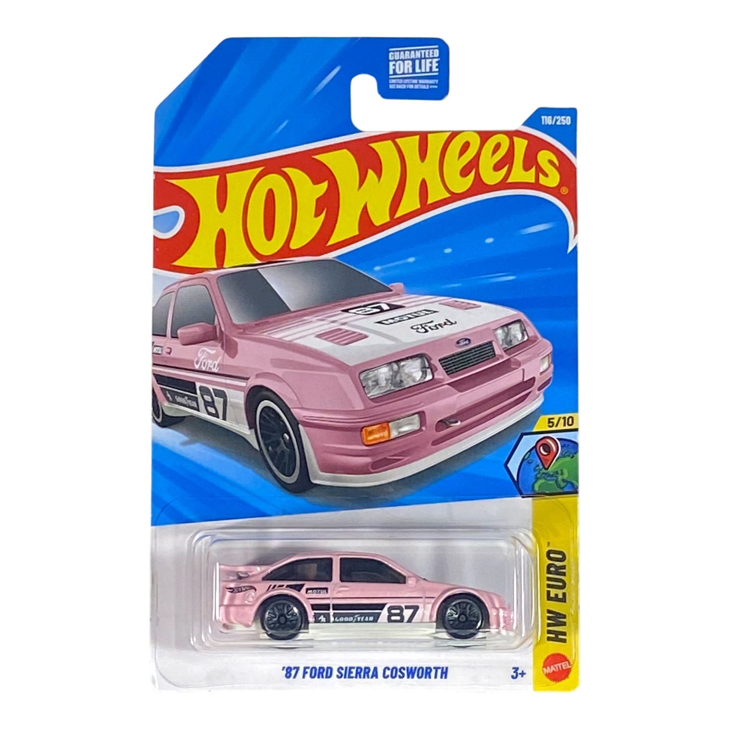 Hot Wheels '87 Ford Sierra Cosworth HW Euro 5/10