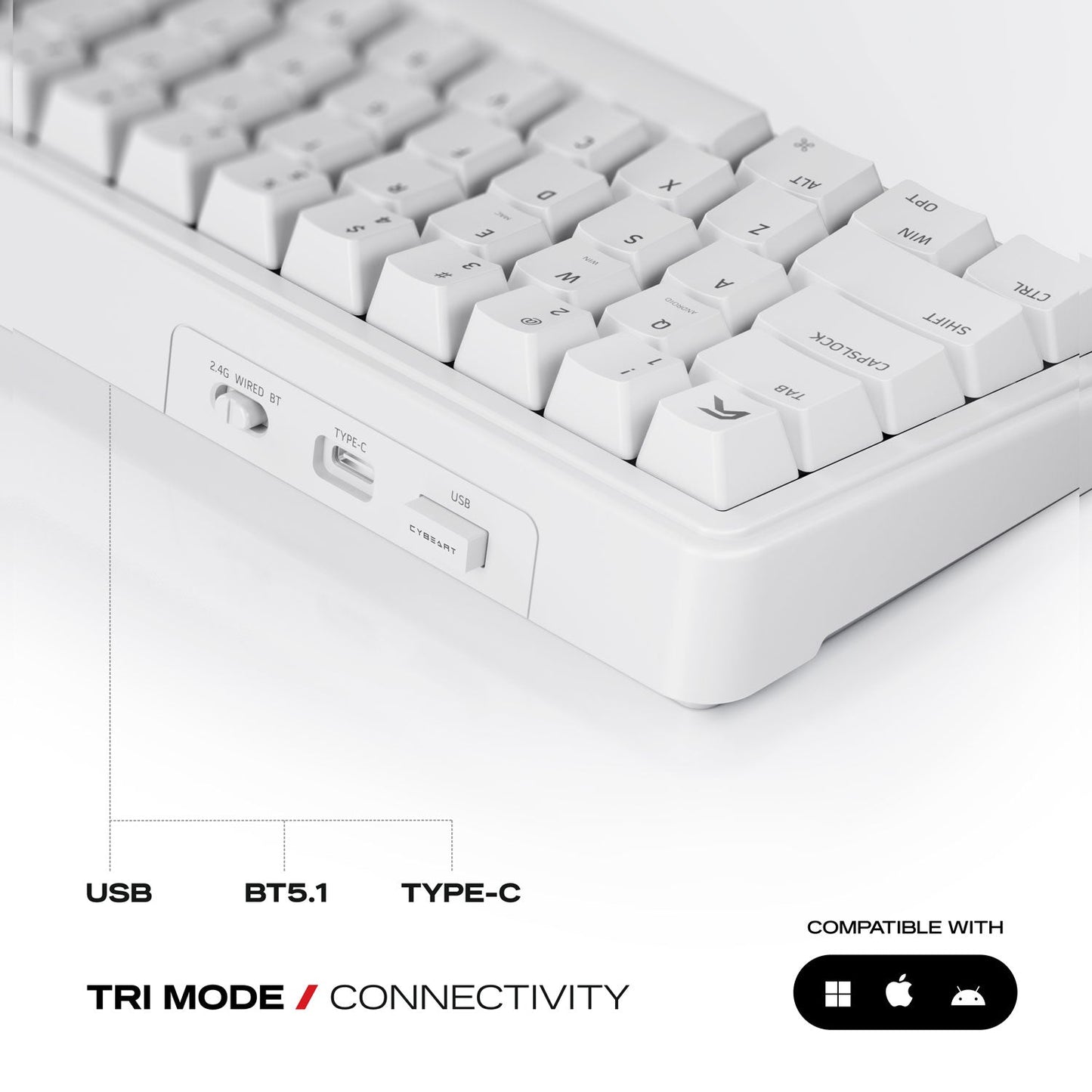 Akula 65 | Compact 65% Tri-Mode Gaming Keyboard