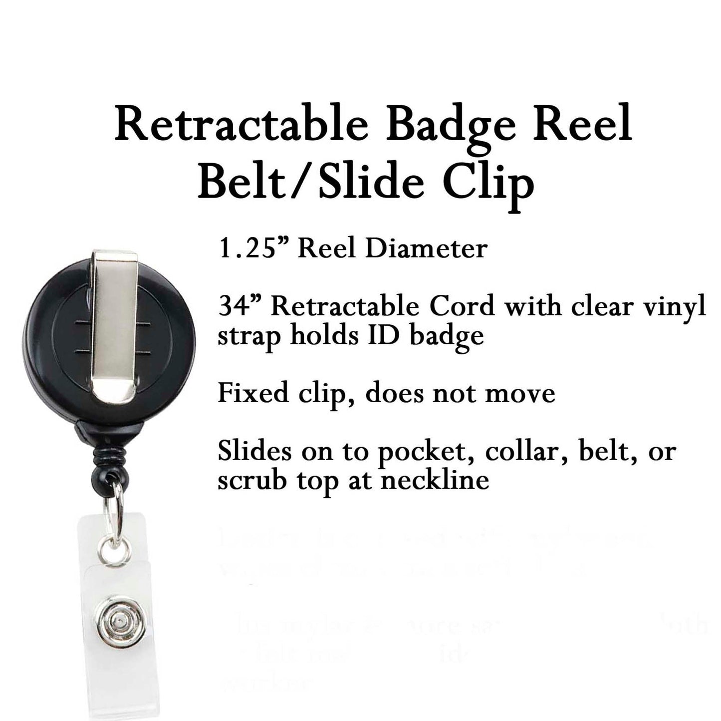 All American Babe Badge Reel – Patriotic Retractable ID Holder - Carabiner - Lanyard