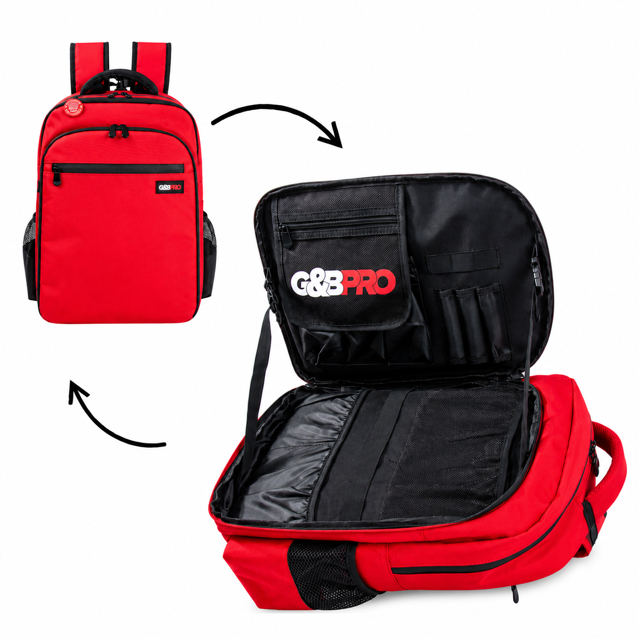 PRO Mobile Backpack – Fire Red