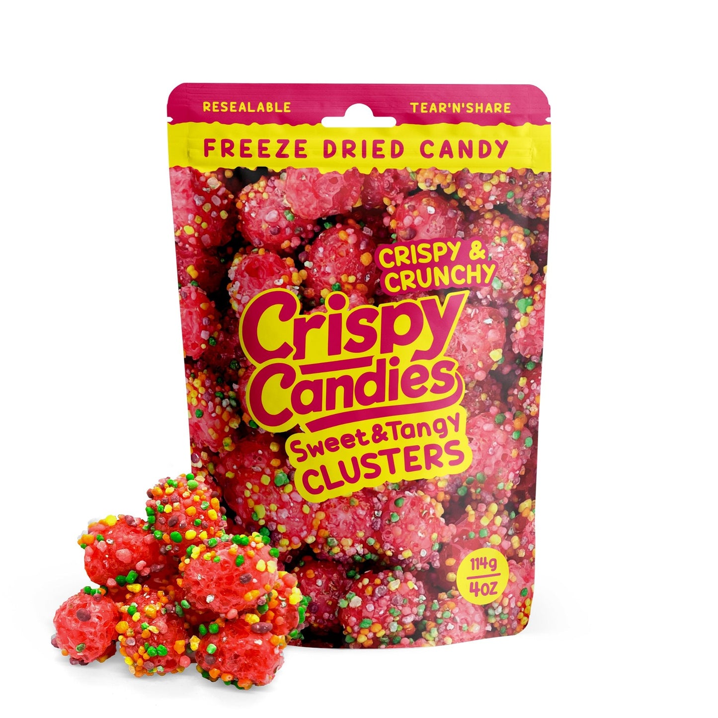 Crispy Candies - Sweet & Tangy Clusters Freeze Dried Candy 114g