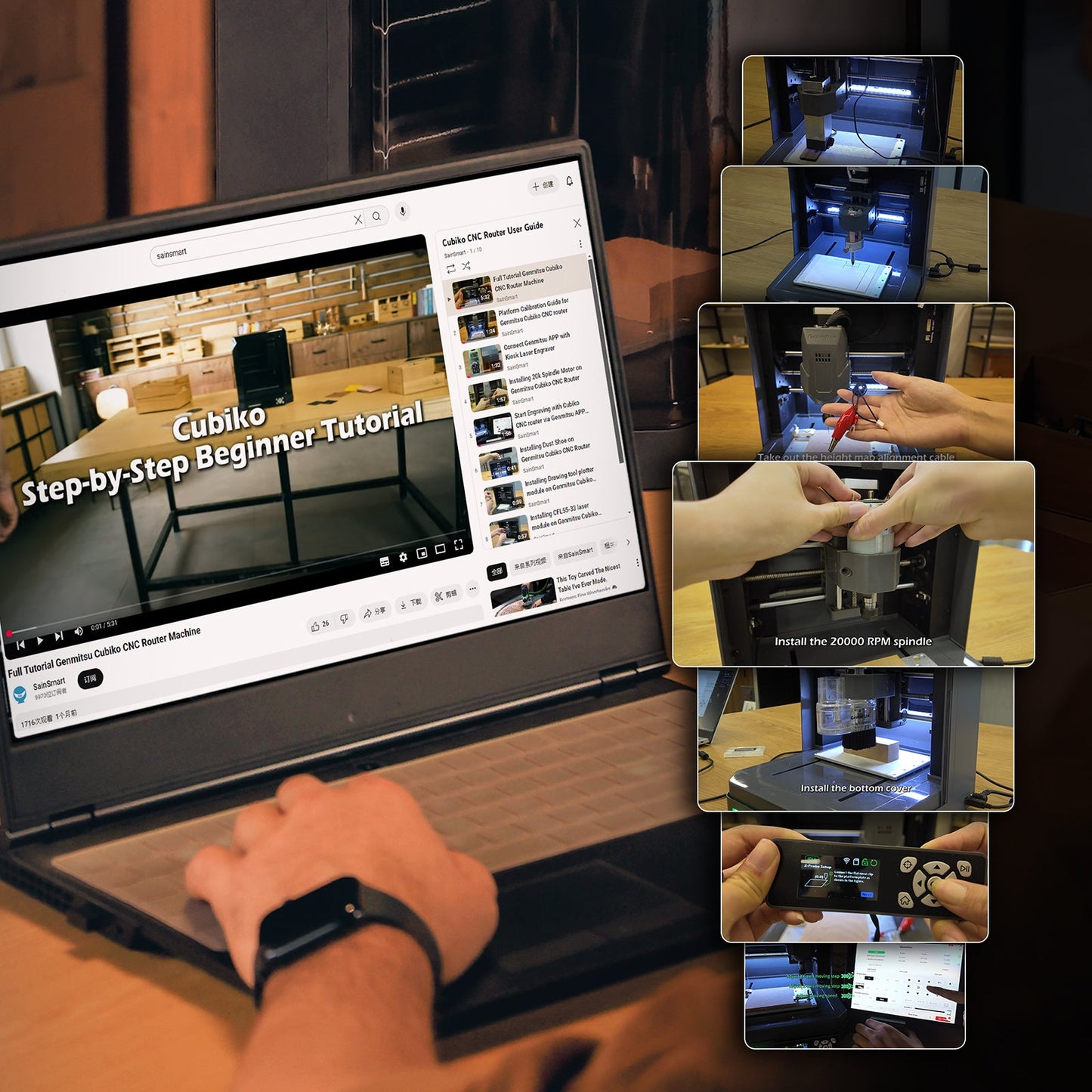 Cubiko CNC Router, An Affordable Desktop CNC for Everyone