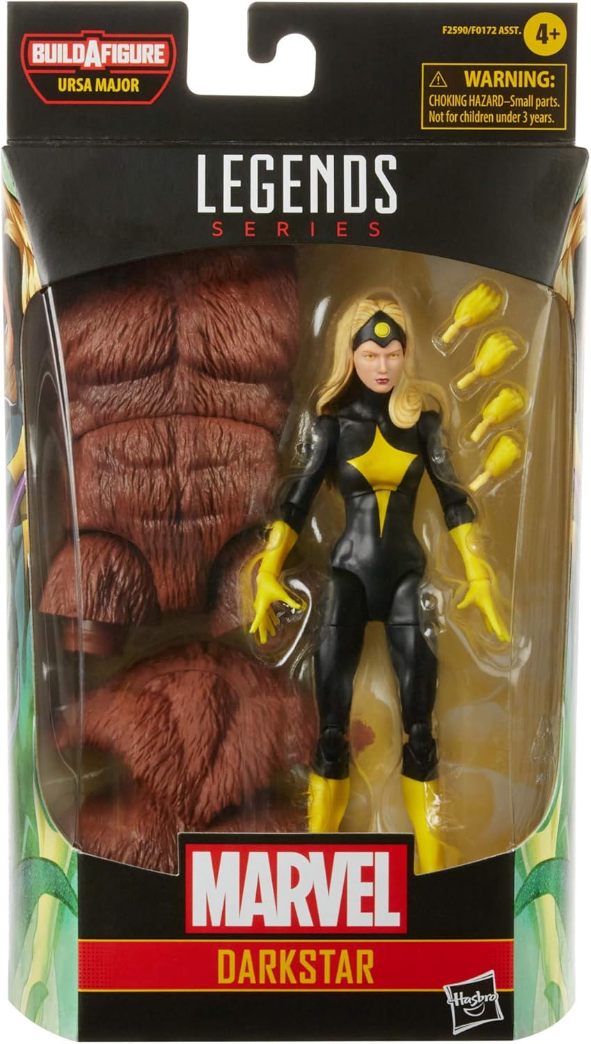Marvel Legends Series 6-inch Darkstar Action Figure Toy with 2 Accessories and 1 Build-A-Figure Part