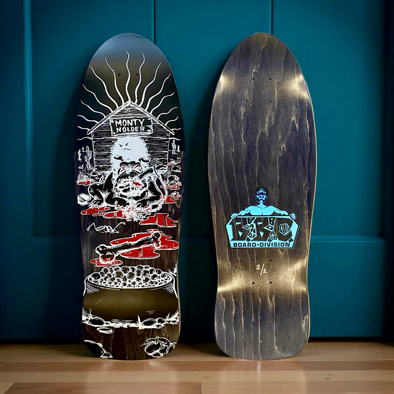 Monty Nolder Bulldog (#2) Limited Edition BBC Deck 10.25”x31” HAND-PAINTED (1 of 2)