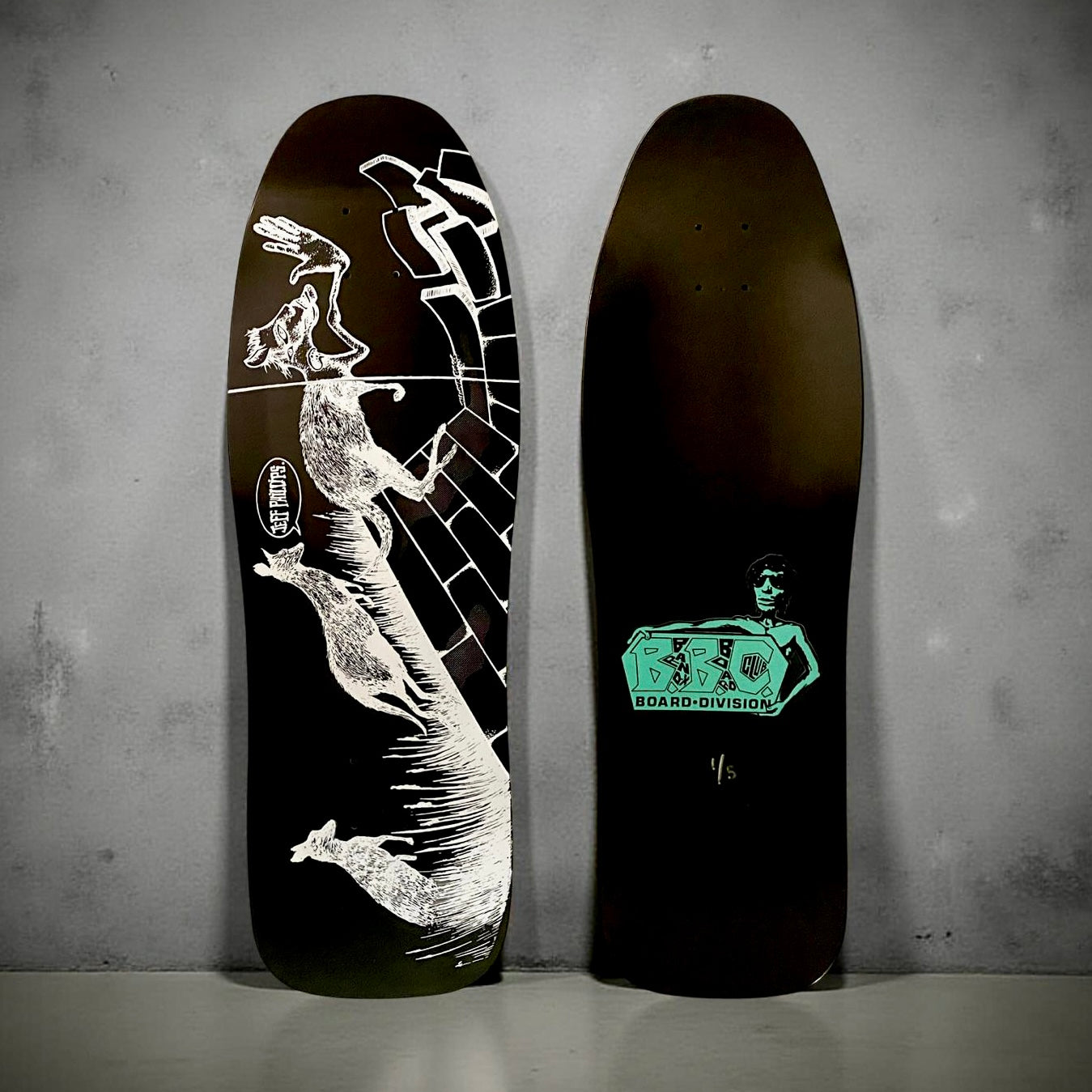 Jeff Phillips Kangaroo Limited Edition BBC Deck, HAND-PAINTED 10"x31" (1 of 5)